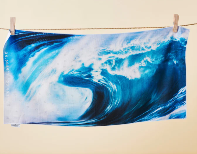 Sea Swell beach Towel - Destination Label