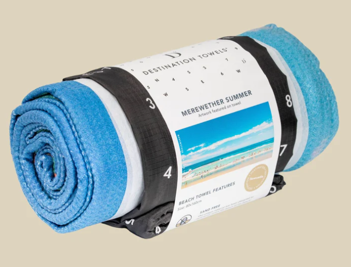 Merewether Summer Beach Towel - Destination Label