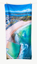 Forster Shores beach towel - Destination label