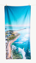 Nobbys Curves Beach Towel - Destination Label