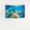 Turtle Tones Tea Towel - Destination Label