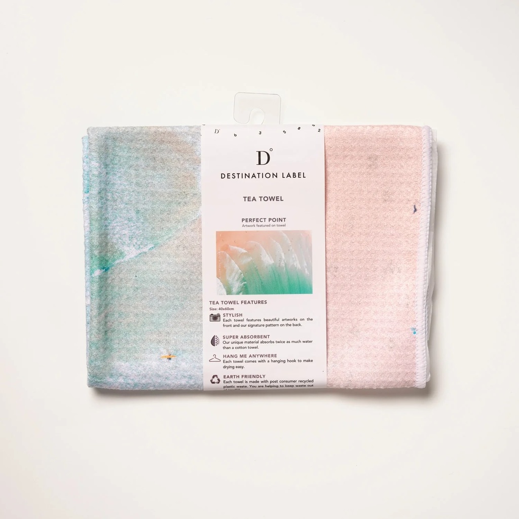 Perfect Point Tea Towel - Destination Label