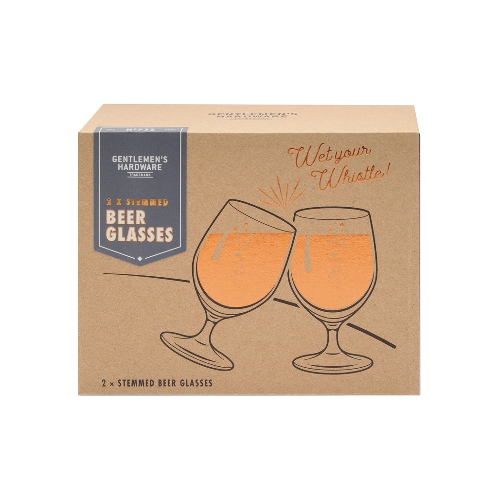 Classic Tulip Beer Glasses Pack of 2 - Gentlemen's Hardware