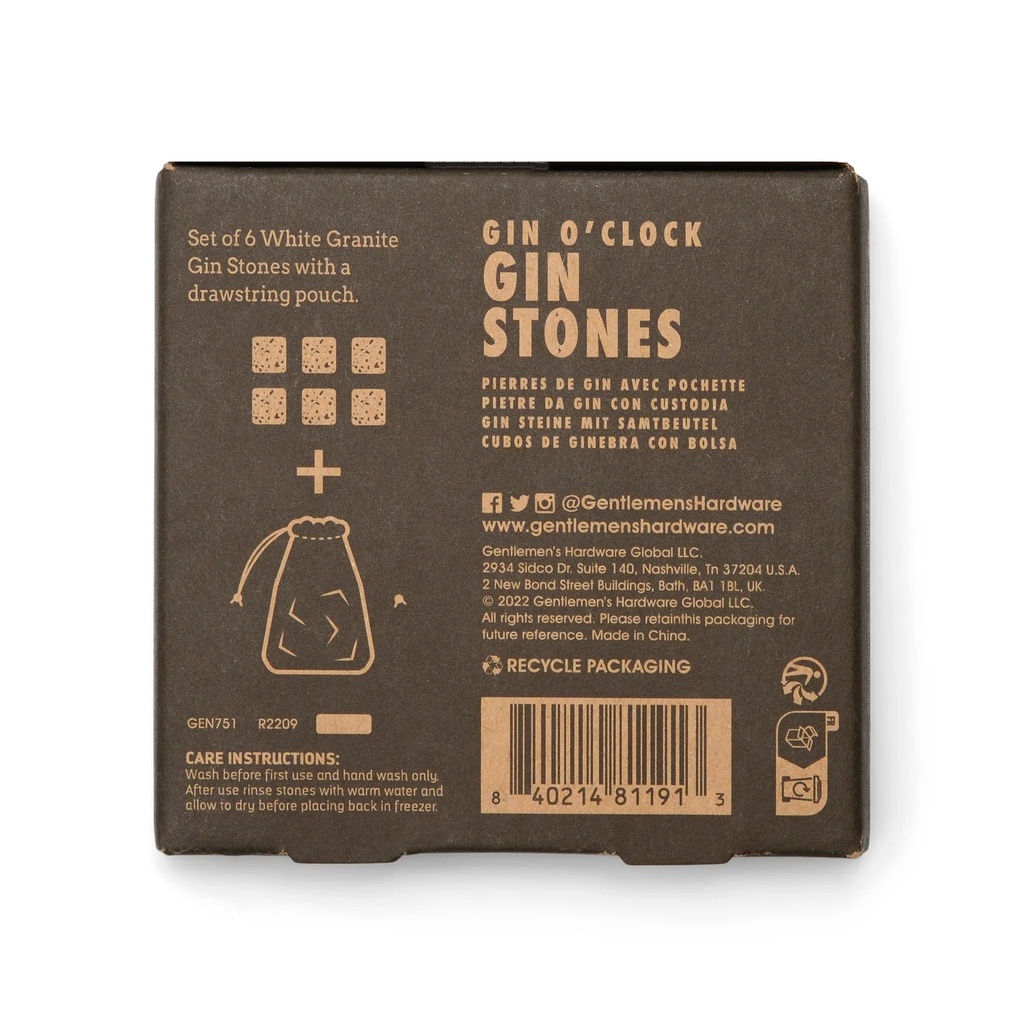 Gin Stones - Gentlemen's Hardware