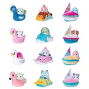 Squishmallows Squishville Mini Plush in Vehicle - Cat and Boat