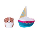 Squishmallows Squishville Mini Plush in Vehicle - Dog and Boat
