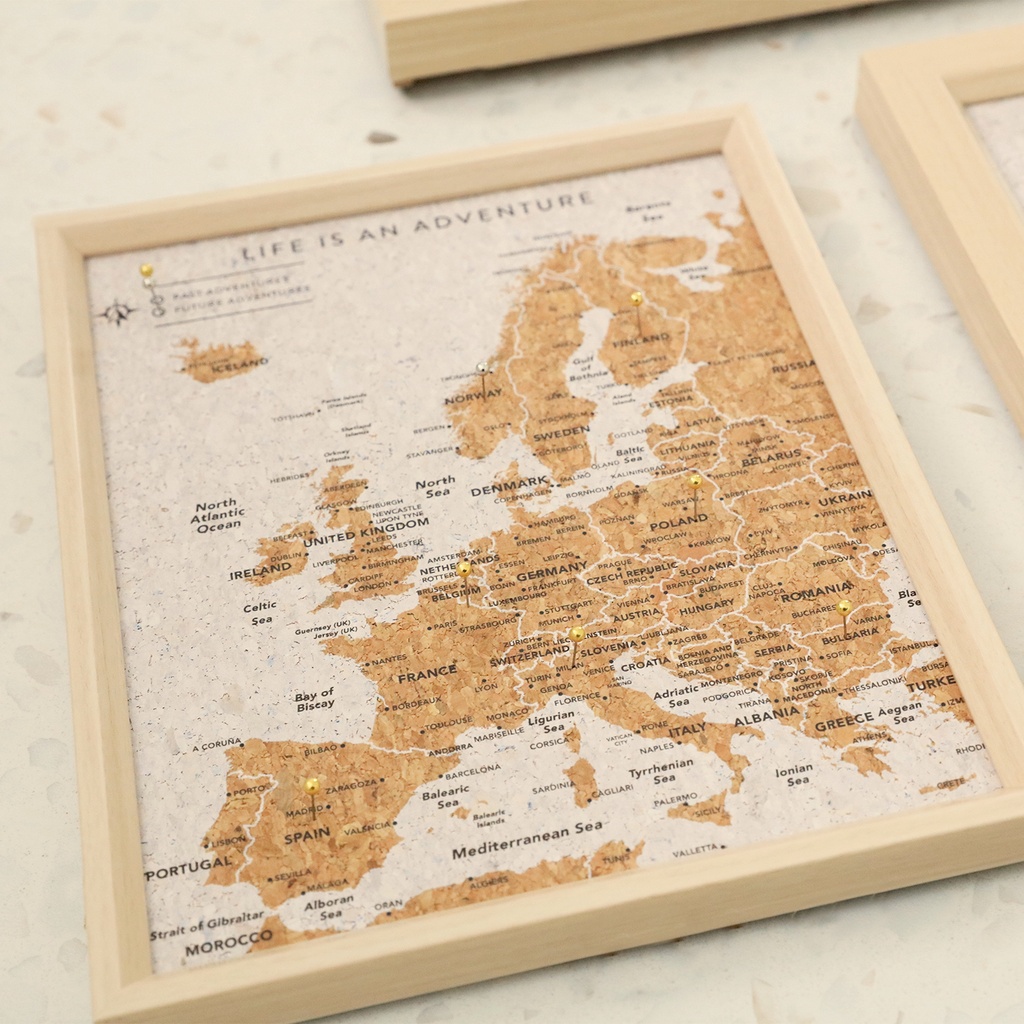 Travel Board Europe Map Desk - Splosh