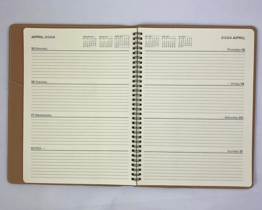 2024 Diary A4 Week To View Cherry - Ozcorp