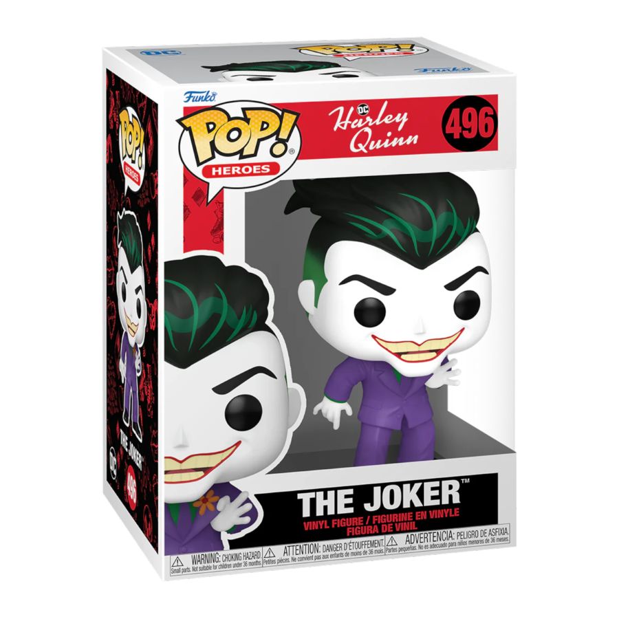 DC Heroes - Harley Quinn Animated - The Joker Funko Pop! Vinyl Figure #496