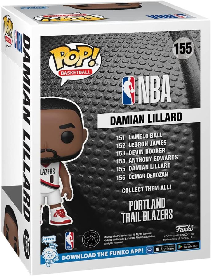 NBA: Trail Blazers - Damian Lillard Funko Pop! Vinyl Figure #155