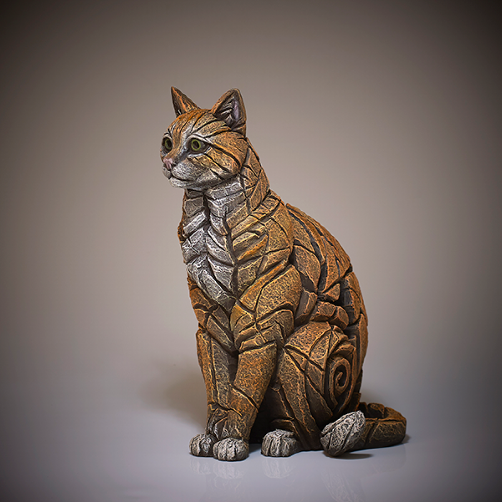 Ginger Cat Figure - Jasnor Edge Sculpture