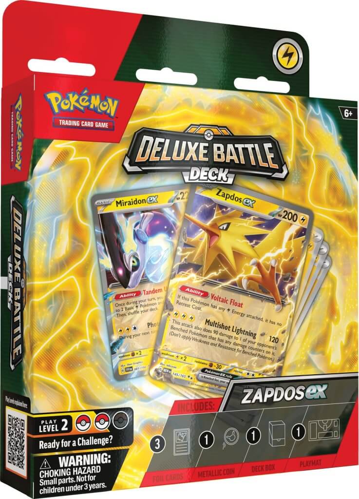 Pokémon Ninetails ex & Zapdos ex Deluxe Battle Deck