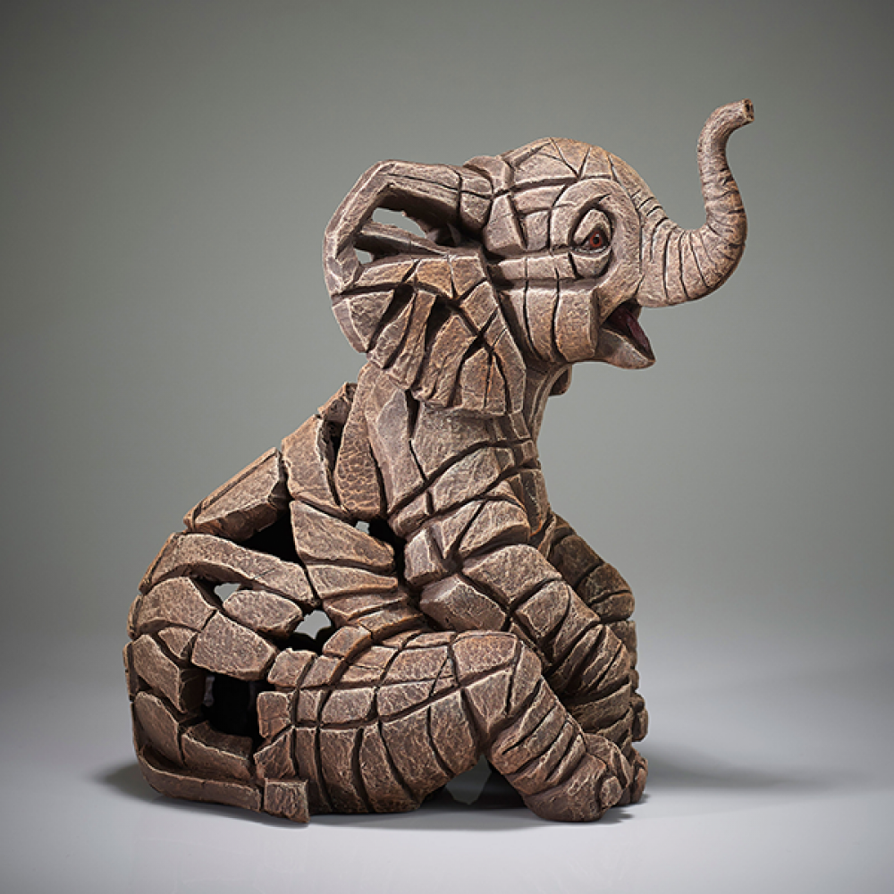 Elephant Calf Figure - Jasnor Edge Sculpture