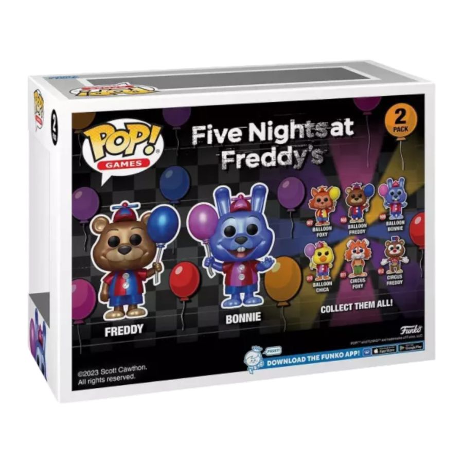 Five Nights At Freddy's - Bonnie & Freddy US Exclusive Metallic Funko Pop! Vinyl Figure 2-Pack