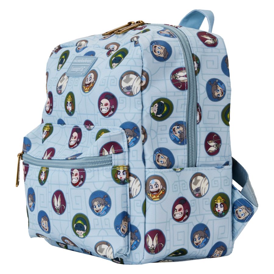 Avatar The Last Airbender - All-Over-Print Square Nylon Mini Backpack - Loungefly