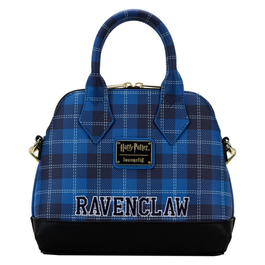 Harry Potter - Ravenclaw Patch Varsity Plaid Crossbody Bag - Loungefly