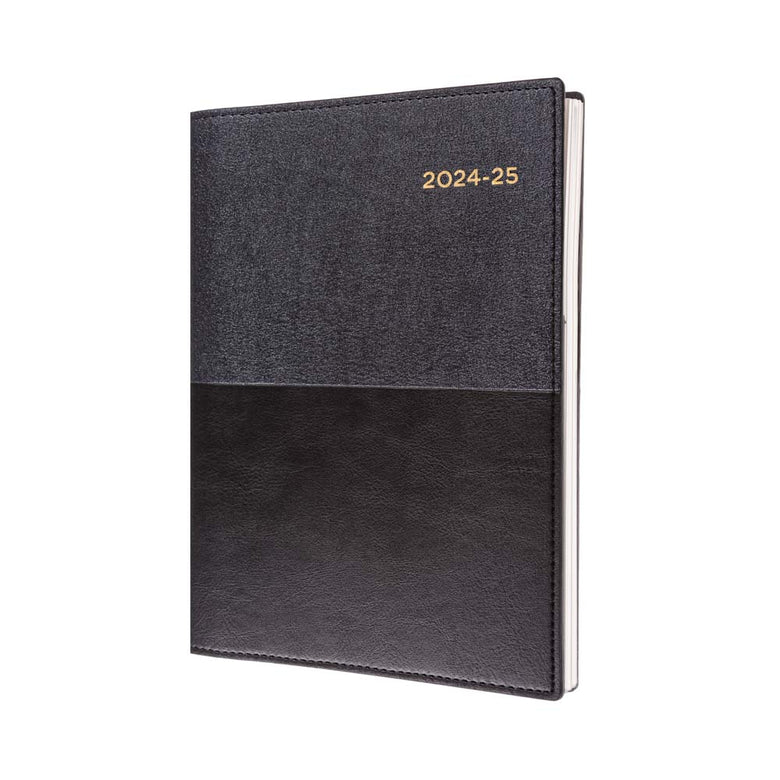 Collins Financial Year Diary 2024-2025 Vanessa A4 Day to a Page (Black)