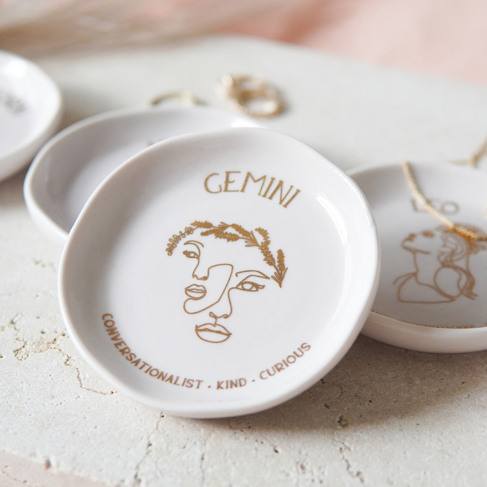 Mystique Trinket Dish Gemini