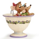 Cinderella: Jaq & Gus In Teacup (Tea for Two) - Disney Traditions by Jim Shore