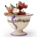 Cinderella: Jaq & Gus In Teacup (Tea for Two) - Disney Traditions by Jim Shore