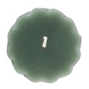 Maisie Swirl Pillar Candle 15cm Green - Amalfi