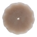 Maisie Swirl Pillar Candle 15cm Taupe - Amalfi