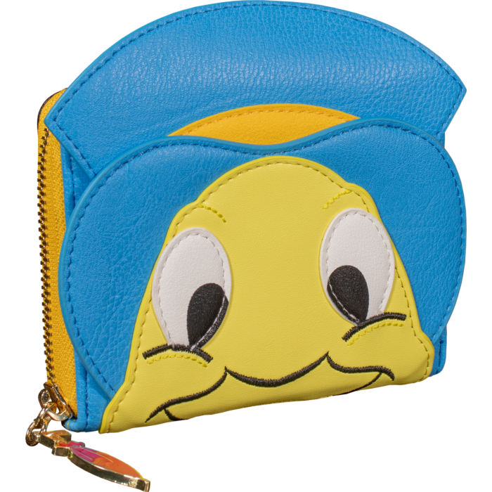 Pinocchio - Jiminy Cricket Faux Leather Zip-Around Wallet - Loungefly