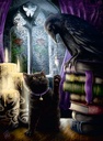 Black Cat and Raven 500pc Puzzle - Ravensburger