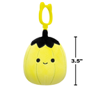 Walt the Neon Lime Green Pumpkin 3.5 inch Squishmallows Halloween 2024 Clip on