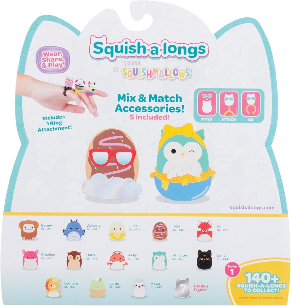 Squishmallows Squish-A-Longs - 14 Pack (Junie Set)