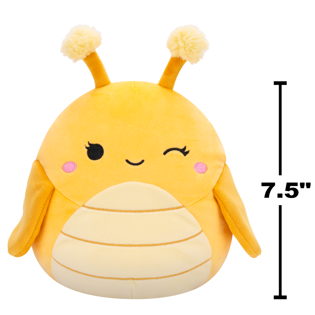 Greer the Winking Yellow Grasshopper 7.5 inch Squishmallows Master Assortment B