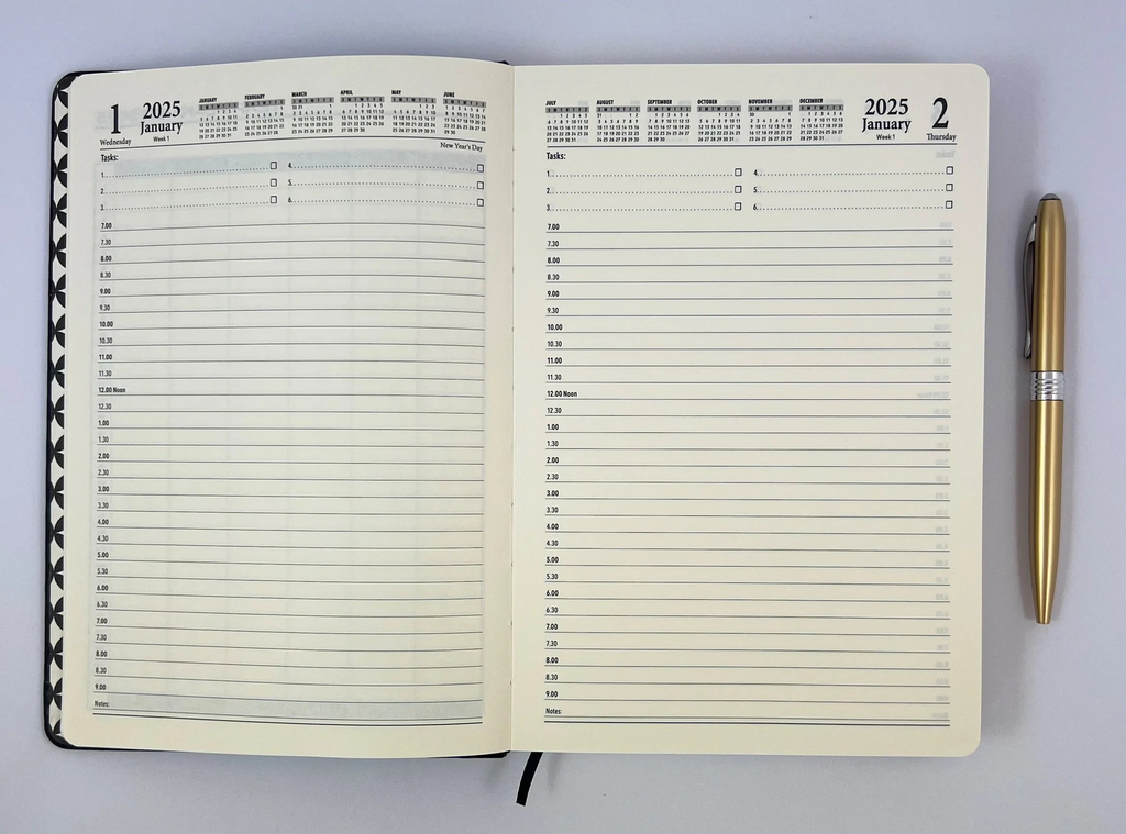 2025 A5 DTP Diary - Coral