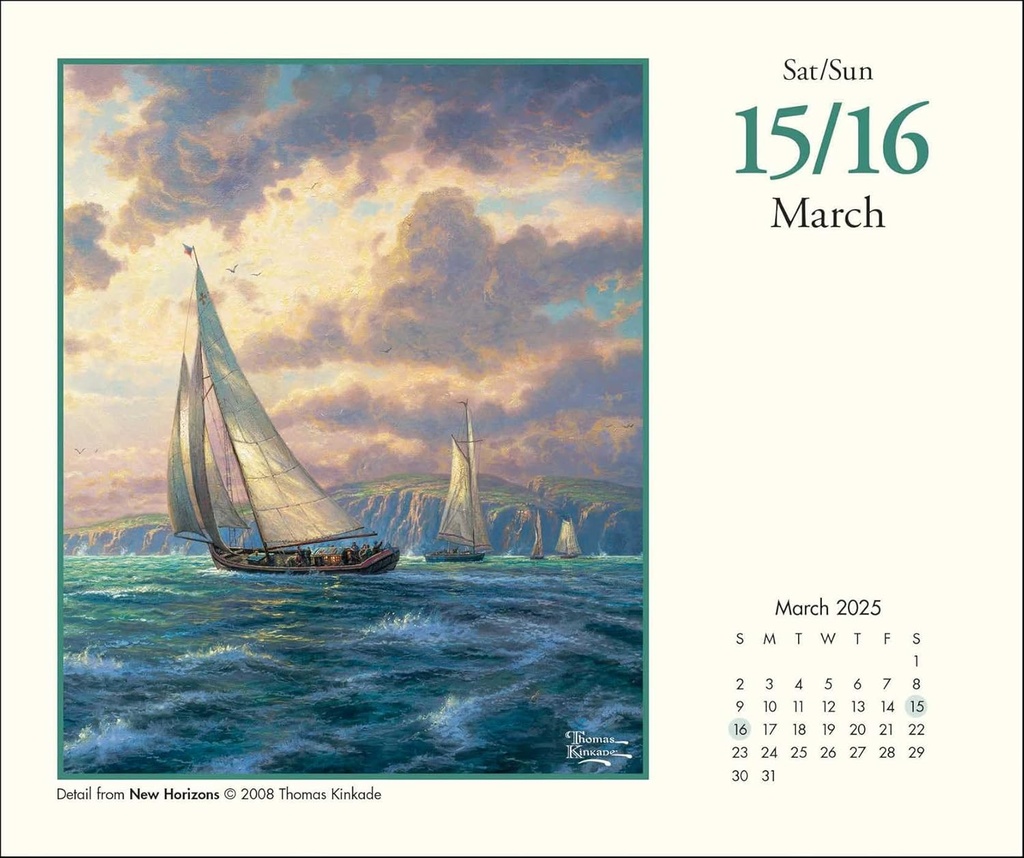 Thomas Kinkade Studios 2025 Boxed Calendar
