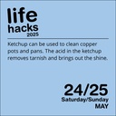 Life Hacks 2025 Day-to-Day Boxed Calendar
