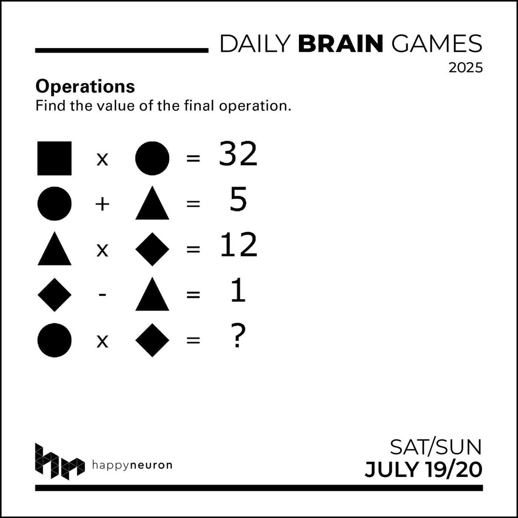 Daily Brain Games 2025 Day-to-Day Boxed Calendar