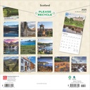 Scotland 2025 Square Calendar