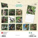 Sloths 2025 Square Calendar