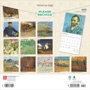 Vincent van Gogh 2025 Square Calendar