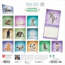 Yoga Cats 2025 Square Calendar