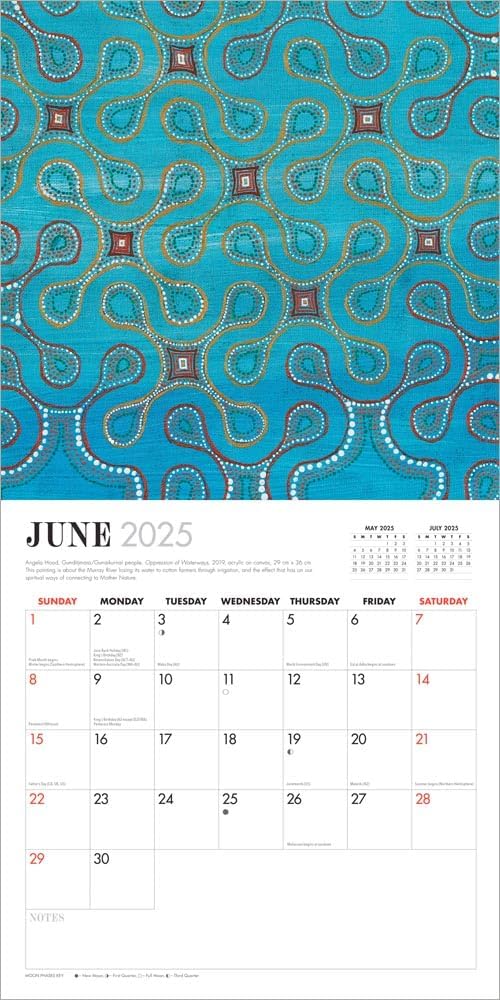 Aboriginal Art 2025 Square Calendar