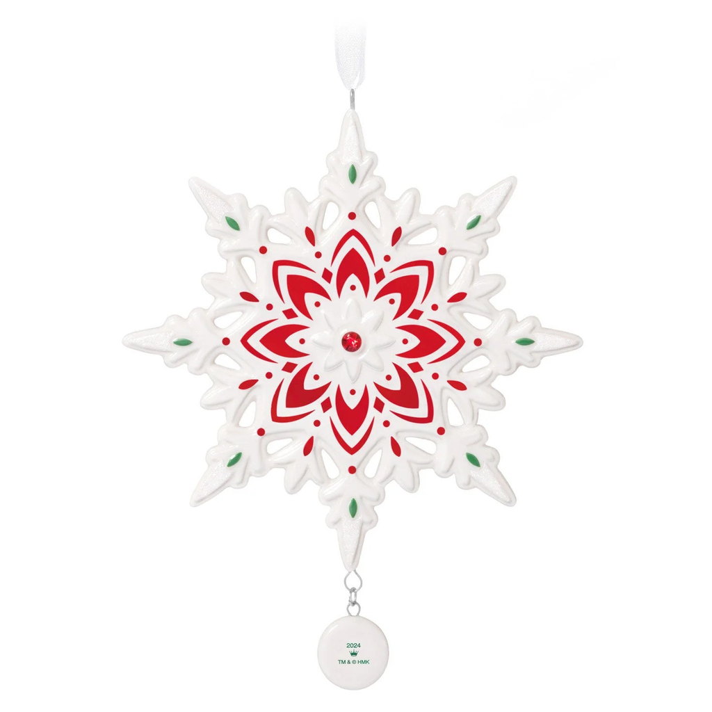 Snowflake (Porcelain) - 2024 Hallmark Keepsake Christmas Ornament