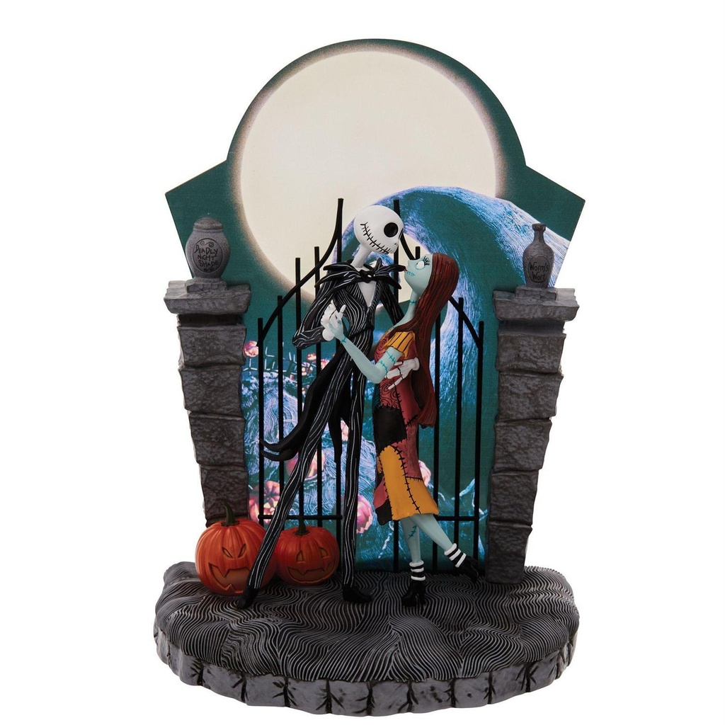 Nightmare Before Christmas: Jack and Sally Light Up Scene - Disney Showcase