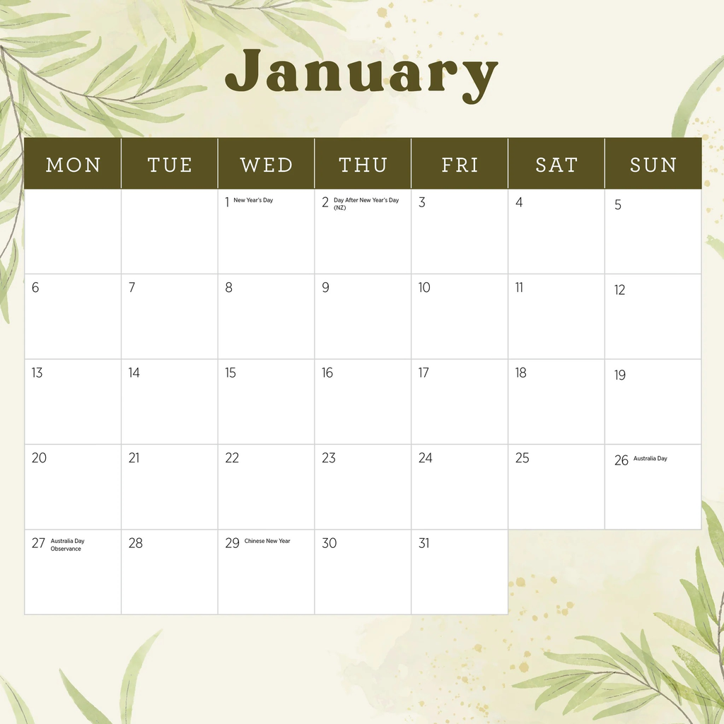 Our Australia - National Parks 2025 Calendar