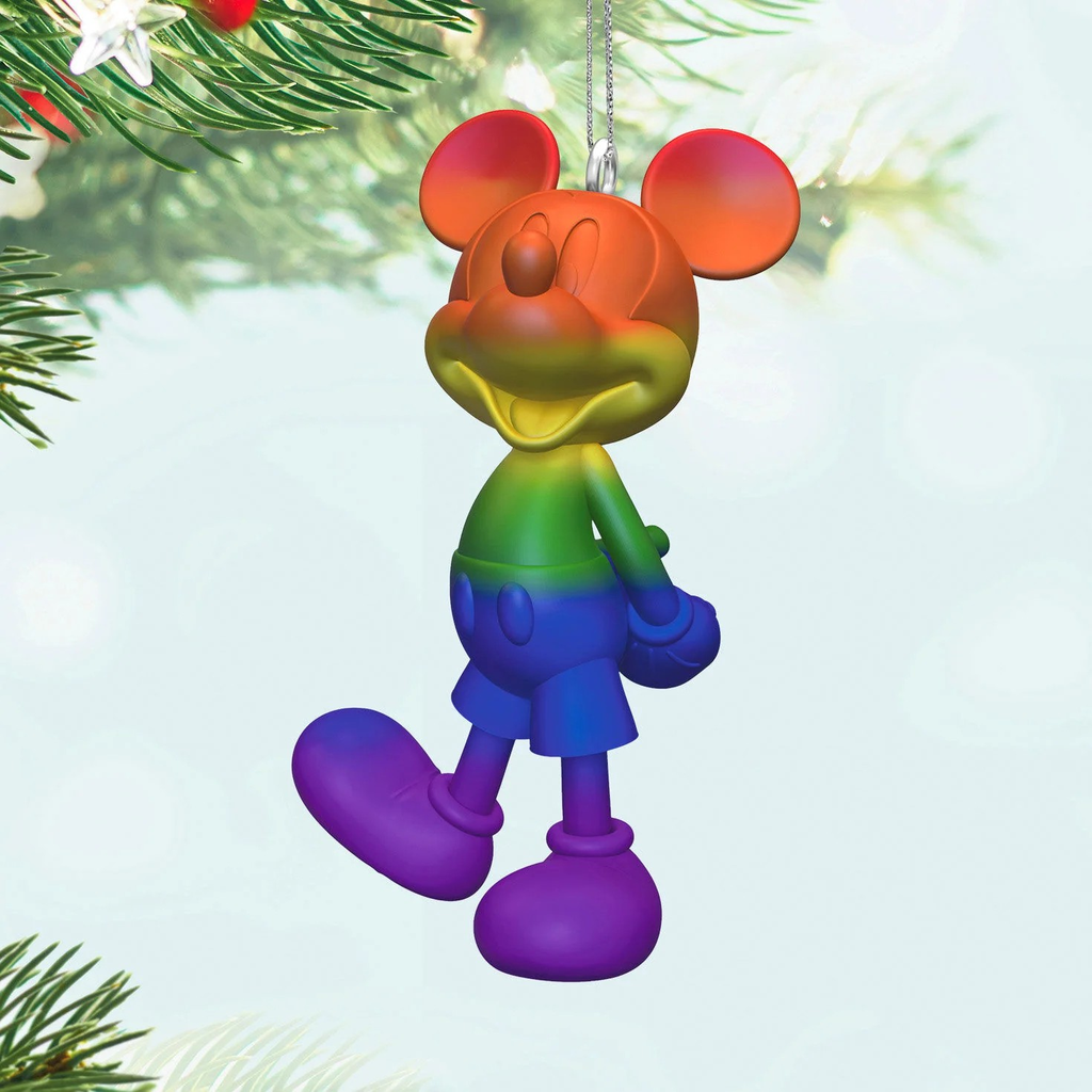 Disney Rainbow Mickey Mouse - 2024 Hallmark Keepsake Christmas Ornament