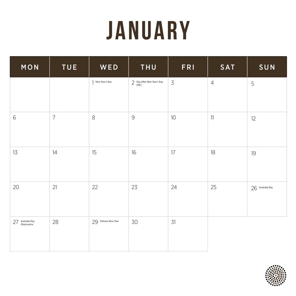 Our Australia - Dreamtime 2025 Calendar