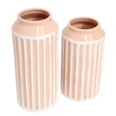 Flourish Peach Stripe Large Vase - Splosh (S&L Above)