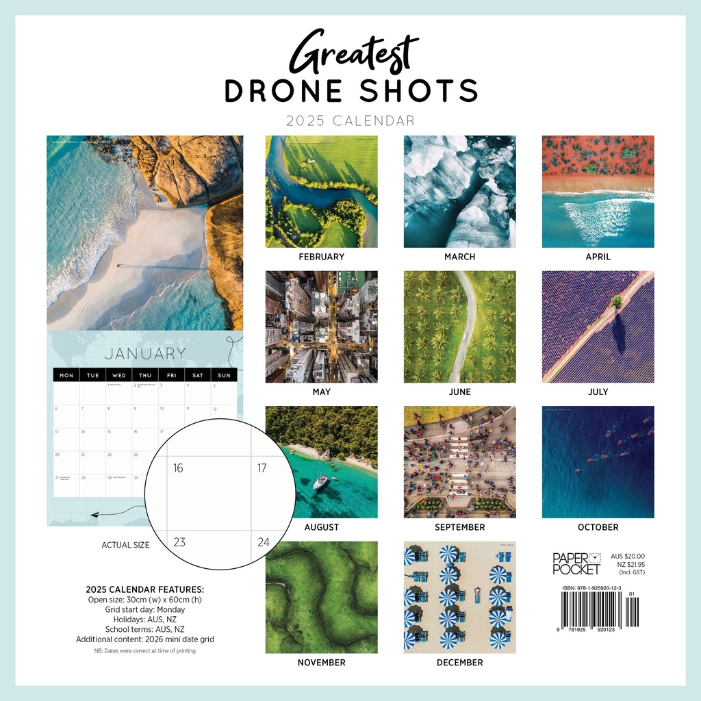 Greatest Drone Shots 2025 Calendar