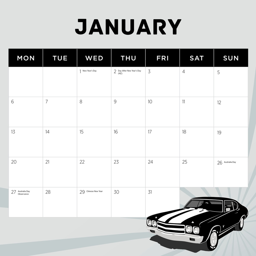 Performance Fords 2025 Calendar