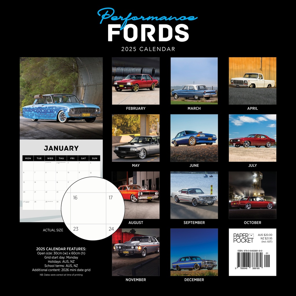 Performance Fords 2025 Calendar