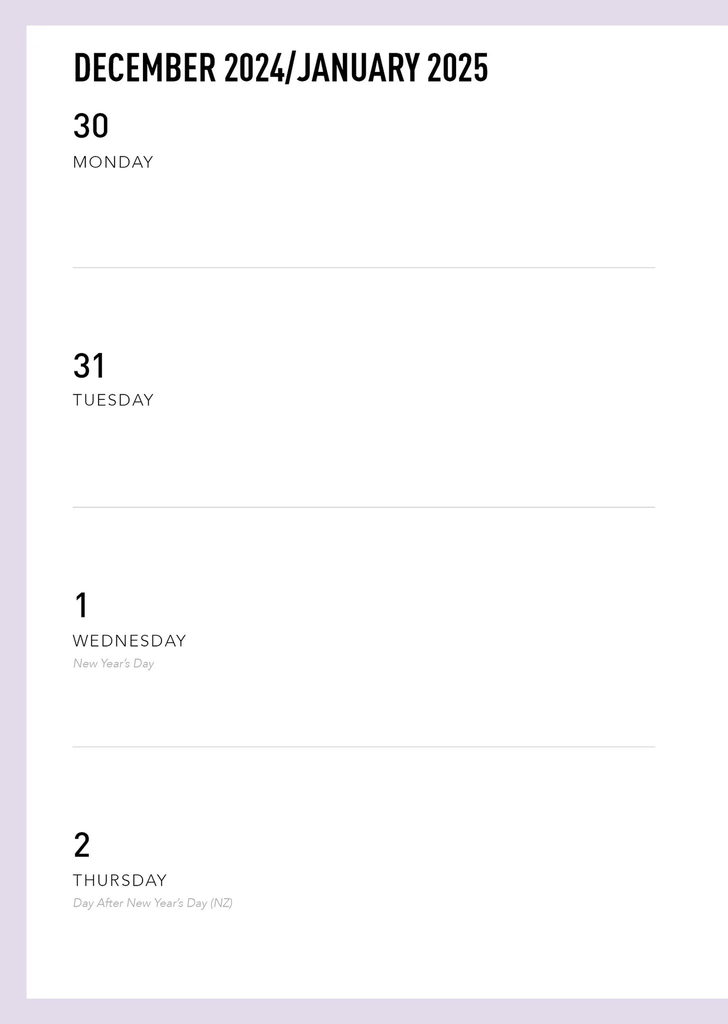 Wellbeing Inspirations 2025 Diary